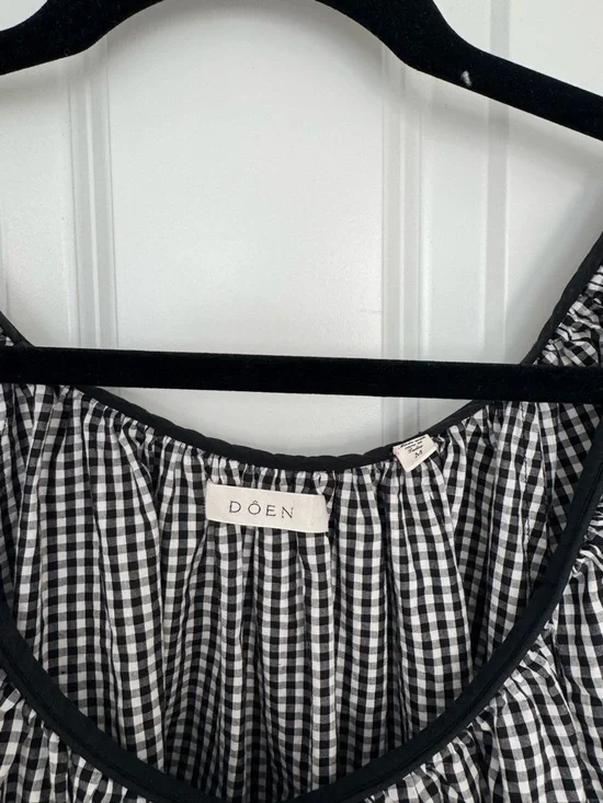 Doen Julia Gingham Dress Size Medium - Picture 3 of 4